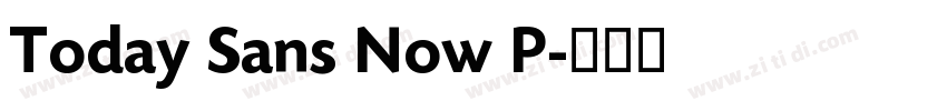 Today Sans Now P字体转换 Today Sans Now P字体转换
